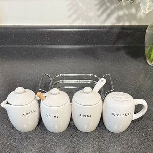 Pottery Barn White Ceramic  Set